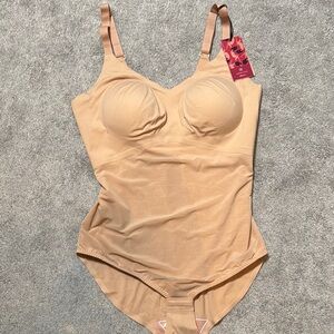 NWT Honeylove Liftwear Cami Bodysuit Size 3X in Sand